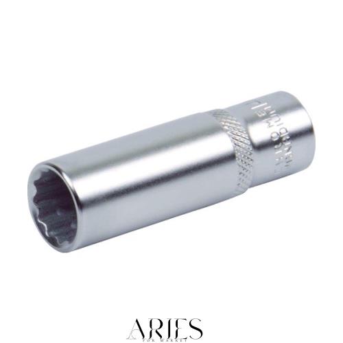 TRUSCO(トラスコ) ディープソケット(12角) 差込角12.7 対辺12mm TS4-12WL × 10個 【ケース販売】