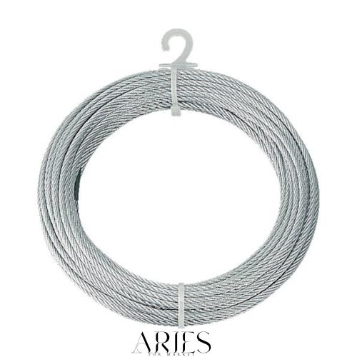 TRUSCO(トラスコ) メッキ付配線縄索 Φ4mmX10m CWM-4S10 × 20巻 【入れもの売りわたす】