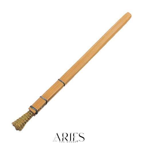 TRUSCO(トラスコ) 筆型ブラシ竹柄真鍮 線径0.18mm FB-3 × 50本 【ケース販売】