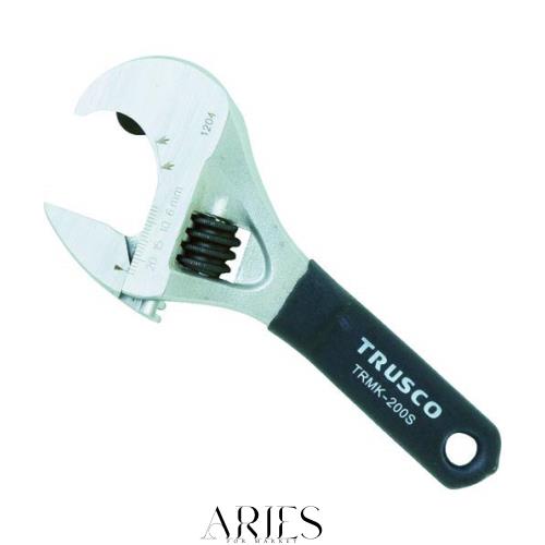 TRUSCO(トラスコ) ラチェット式モンキーレンチ(ショートタイプ)(口開24mm) TRMK-200S × 6丁 【ケース販売】