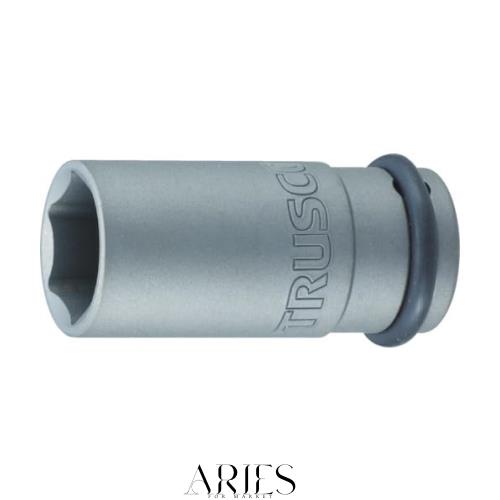 TRUSCO(トラスコ) インパクト用ロングソケット(差込角19.0)対辺22mm T6-22AL × 5個 【ケース販売】