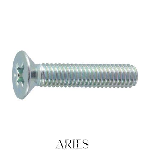 トラスコ中山(TRUSCO) 皿頭小ねじ 全ネジ B7020475 三価白 M4×75 19本入 x 10パック x 【ケース販売】