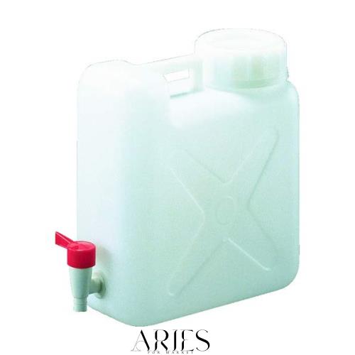 TRUSCO(トラスコ) 扁平缶 広口ケミカルコック パッキン付タイプ 10L T0316 × 6個 【ケース販売】