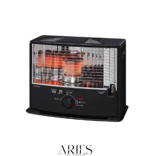 トヨトミ 石油ストーブ ワイドタイプ (木造8畳まで/コンクリート11畳まで) 日本製 ブラック RS-W29N(B)の通販は 17,997円