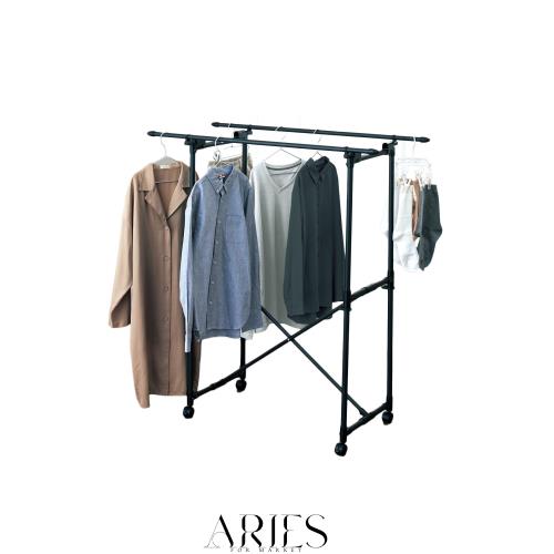 天馬(Tenma) 出しっぱなしでもスタイリッシュに決まる室内物干し 軽くて丈夫 洗濯 部屋干し ブラック物干し 折りたたみ多機能物干し 【カの通販は 5,756円