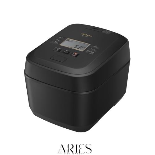 日立 炊飯器 5.5合 圧力＆スチームIH 蒸気カット RZ-V100GM K フロストブラック 八代目儀兵衛 監修 日本製 大火力 沸騰鉄釜 ふっくら御膳