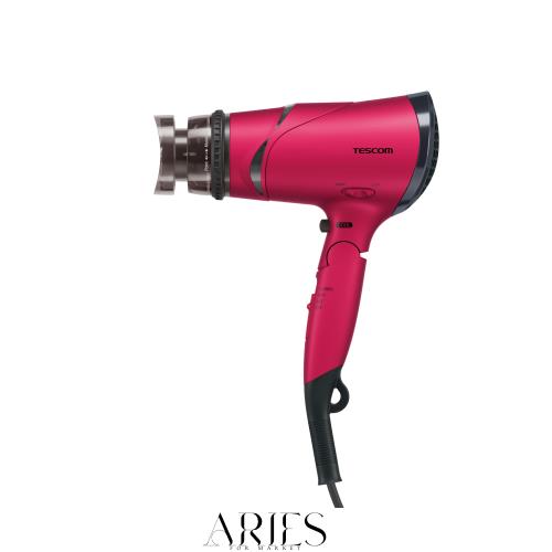 テスコム ヘアドライヤー マイナスイオン 折りたたみ 大風量 ラク抜きプラグ ピンク TD430B-P