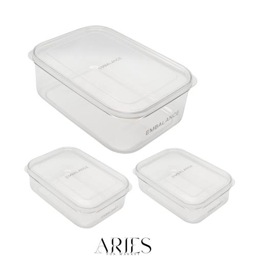 ウィルマックス 保存容器 エンバランス クリアコンテナ S x 2 XL x 1 セット 日本製 食洗機対応 丈夫 割れにくい 冷凍 冷蔵 おしゃれ タ