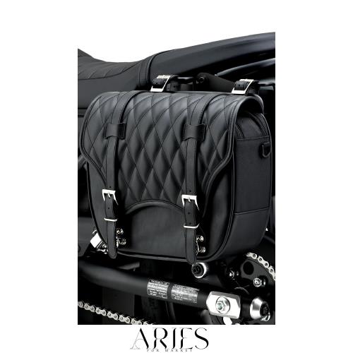 ヘンリービギンズ(Henly Begins) デイトナ バイク用 サイドバッグ 12L サドルバッグ DHS-37 トラぺ/ダイヤ 40263