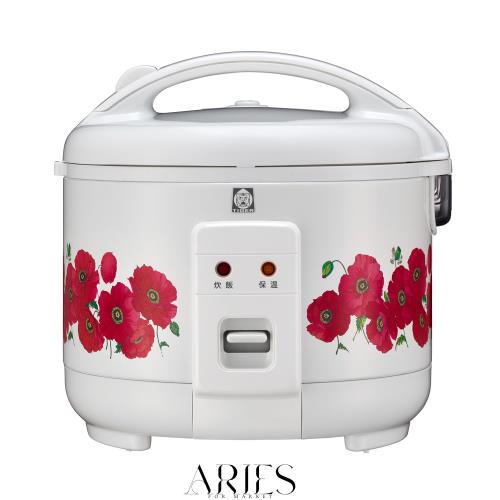 タイガー魔法瓶(TIGER) 炊飯器 3合 WEB限定 100周年記念モデル 復刻 レトロ柄 ポピー JNP-T055WF