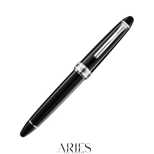 セーラー万年筆 万年筆 長刀研ぎ シルバートリム ブラックCT 21K 太字(B) 10-7122-620