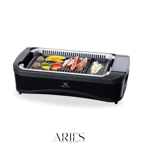 [山善] 煙の少ない 焼肉プレート XGRILL PREMIUM ワイドサイズ 吸煙機能付き 煙約94%カット 温度調節5段階 プレート着脱可能 YGMC-FX130(の通販は 16,659円