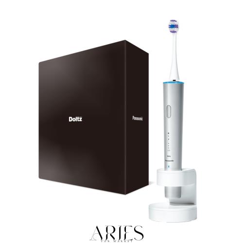 【2023年発売】パナソニック 音波振動ハブラシ ドルツ 最上位モデル W音波振動 Bluetooth搭載 ライトリング機能 充電スタンド シルバー E