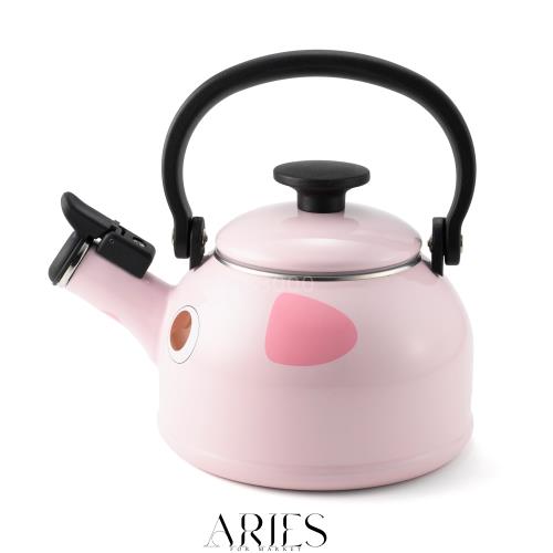 富士ホーロー 笛吹ケトル 1.6L IH対応 どうぶつやかん ぶた DOY-1.6WK.B