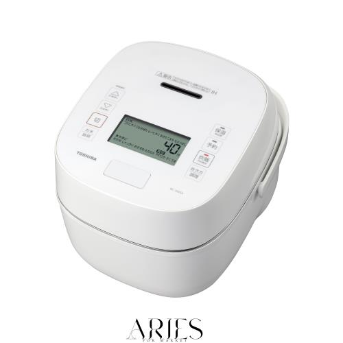 TOSHIBA(東芝) 炊飯器 炎匠炊き5.5合 RC-10VSV(W) グランホワイト 真空圧力IH rice cooker 日本製 保温白米40時間