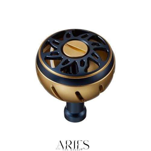 ＳＬＰＷＯＲＫＳ ダイワ(DAIWA) slpワークス(Daiwa Slp Works) SLPW カラーアルミラウンドノブ Mサイズ ネイビー・ゴールド