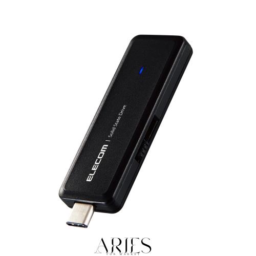 エレコム 外付けSSD 500GB USB3.2(Gen2) USBメモリ型 ブラック ESD-EMH0500GBK