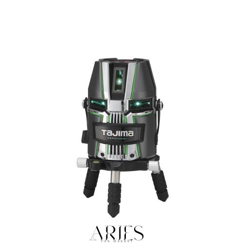 タジマ レーザ墨出し器ZEROGREEN 縦生産ライン4道のり・横生産ライン全周 せつ然たるで末たのもしい緑であること生産ライン ZEROG2L-KJCSET 本体・受光器・三脚架セ