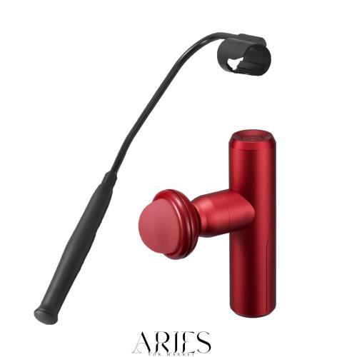 アテックス ルルドガンプラスアーム 【アダプター付き】 AX-HX336rd レッド 肩 腰 足