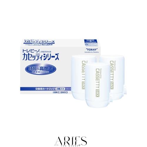 【Amazon.co.jp限定】 東レ トレビーノ 浄水器 カセッティシリーズ 交換用 カートリッジ MKC.SMX 計3個入り (高速ろ過/高除去) 蛇口 直結
