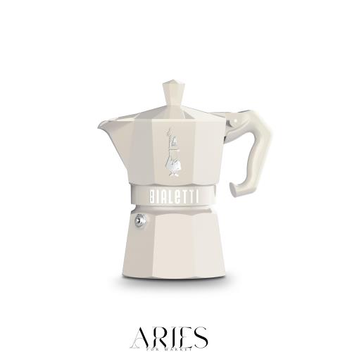 Bialetti (ビアレッティ) モカエクスクルーシブ クリーム 3カップ用 直火式 (コーヒーメーカー エスプレッソメーカー マキネッタ)の通販は