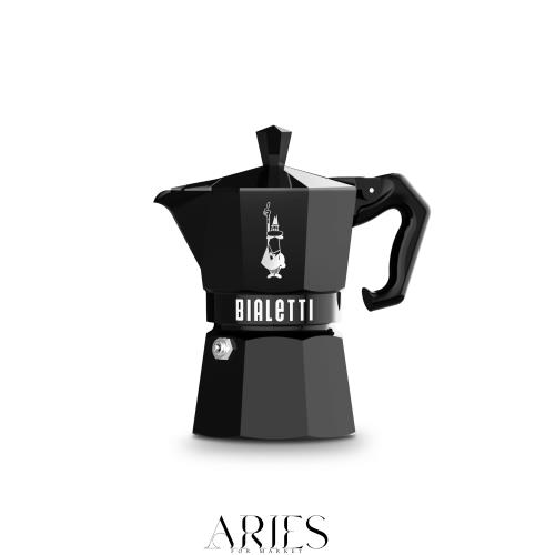 Bialetti (ビアレッティ) モカエクスクルーシブ ブラック 3カップ用 直火式 (コーヒーメーカー エスプレッソメーカー マキネッタ)