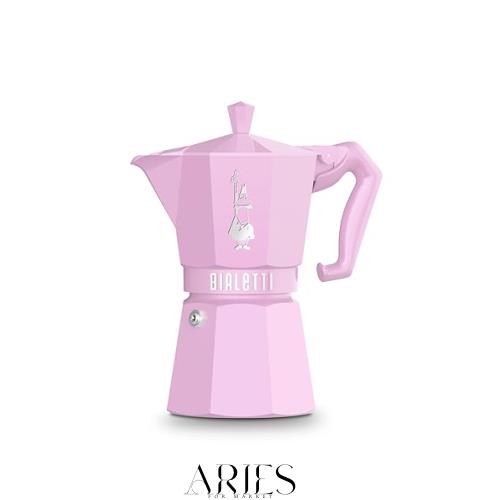 Bialetti (ビアレッティ) モカエクスクルーシブ ピンク 6カップ用 直火式 (コーヒーメーカー エスプレッソメーカー マキネッタ)