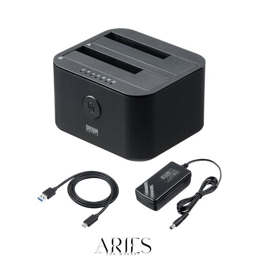 サンワダイレクト デュプリケーター HDD SSD クローン コピー 高速SATA3/UASP対応 HDDスタンド 2ベイ 2.5インチ 3.5インチ 両対応 最大16 6,588円