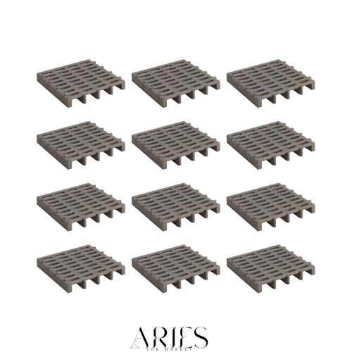 Belca 日本製 すのこベット ジョイントふとんすのこ 12枚入り 幅51.7×奥行51.6×高さ7.1cm エコブラウン 耐荷重 120kg ダブルサイズ 湿