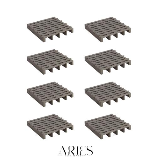 Belca 日本製 すのこベット ジョイントふとんすのこ 8枚入り 幅51.7×奥行51.6×高さ7.1cm エコブラウン 耐荷重 120kg シングルサイズ 湿