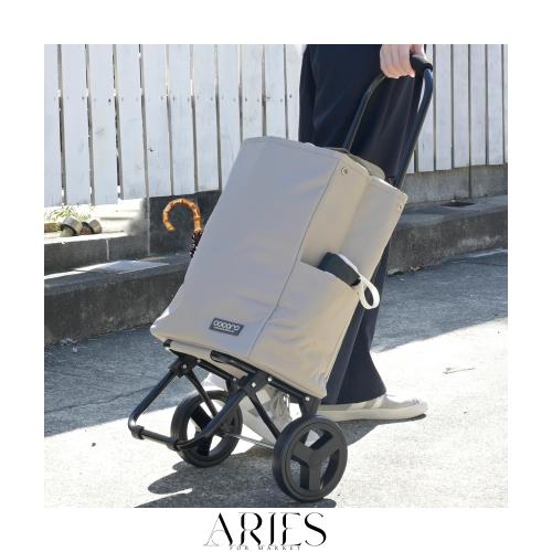 レップ(REP) ショッピングカート おしゃれ 折りたたみ 【オリジナル仕様：外ポケット2か所/両ひも巾着/内側ポケット/新タイヤ/通し装着タの通販は 5,027円