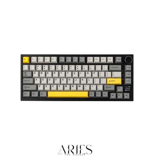 EPOMAKER Ajazz AK820 Pro ゲーミングキーボード 75% ガスケット搭載 メカニカルキーボード TFTスクリーン 3モード(Bluetooth 5.1/2.4Gワ