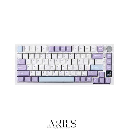 EPOMAKER Ajazz AK820 Pro ゲーミングキーボード 75% ガスケット搭載 メカニカルキーボード TFTスクリーン 3モード(Bluetooth 5.1/2.4Gワ