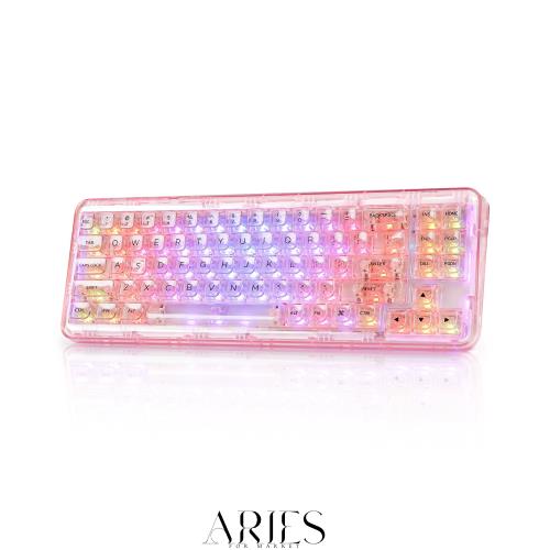 YUNZII X71 メカニカルゲーミングキーボード　ピンク　美品 Amazon | YUNZII X71 メカニカルゲーミングキーボード 透明キー