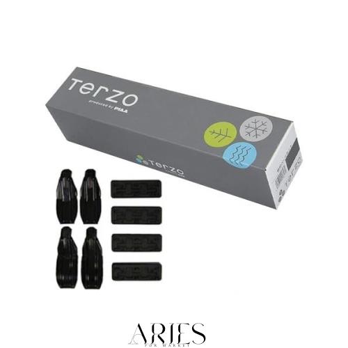 Terzo テルッツォ (by PIAA) ベースキャリア 車種別取付ホルダーセット 4個入 ダイレクトルーフレールタイプ ブラック 【日産 エクストレの通販は