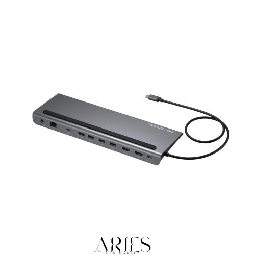 サンワサプライ USB Type-Cドッキングステーション 10in1（4K対応・HDMI×2画面出力） USB-CVDK14
