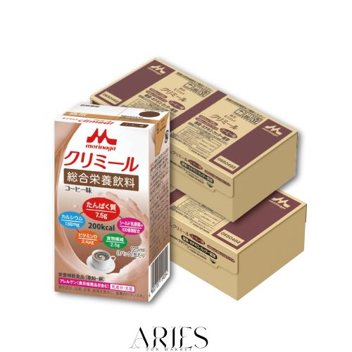 森永乳業 栄養補助飲料 クリミール コーヒー味 125ml×24本×2ケース 高カロリー エネルギー 乳酸菌 食物繊維 亜鉛 栄養ドリンク 防災【A