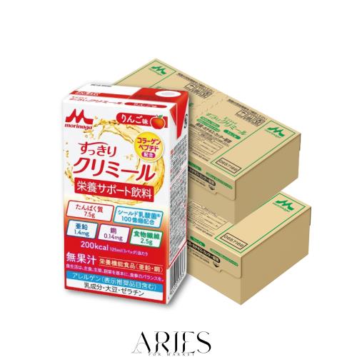 森永乳業 栄養補助飲料 すっきり クリミール りんご味 125ml×24本×2ケース 高カロリー エネルギー 乳酸菌 食物繊維 亜鉛 栄養ドリンク