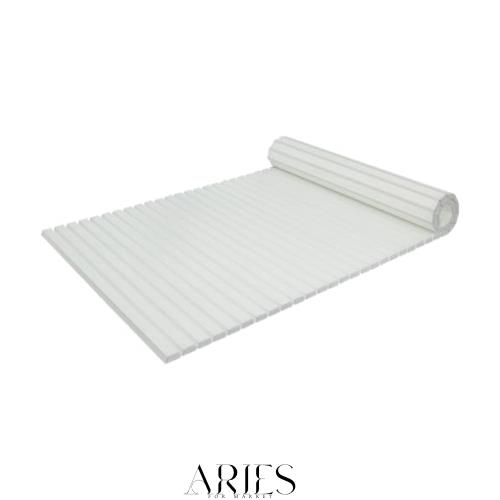 ミエ産業 オーダーサイズ仕様 シャッター式風呂ふた 78×132.2cm ホワイト 日本製