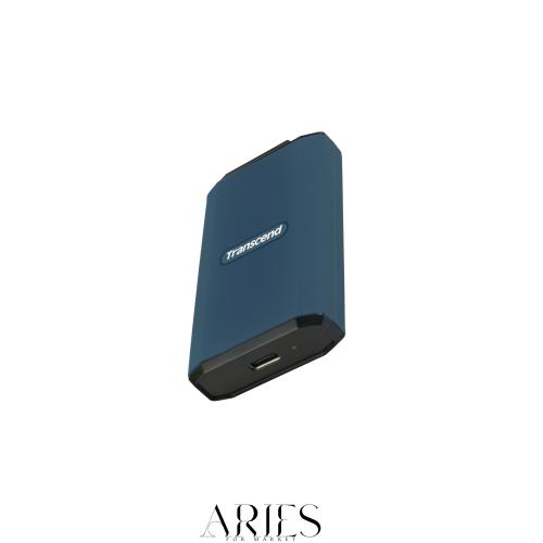 トランセンド ポータブルSSD 2TB 耐衝撃 USB 20Gbps 高速 最大2,000 MB/s 小型79mm x 42mm 軽量65g Type-C【iPhone 15 ＆ 16対応】 TS2TES