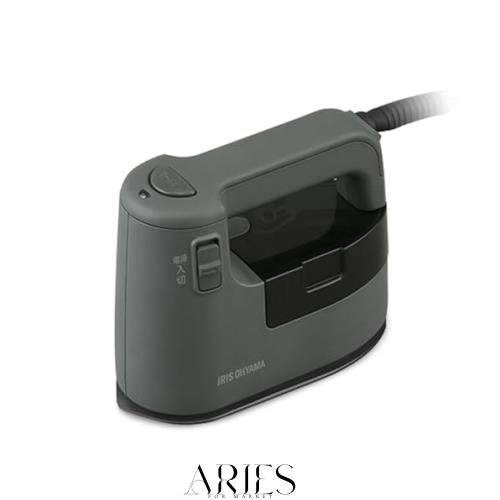 【35秒で起動】 アイリスオーヤマ アイロン スチームアイロン 軽量 衣類スチーマー プレスアイロン IRS-02-HA アッシュ