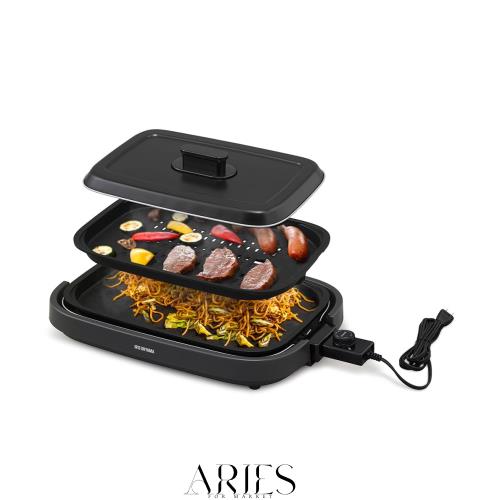 アイリスオーヤマ ホットプレート 網焼き風ホットプレート 2枚
