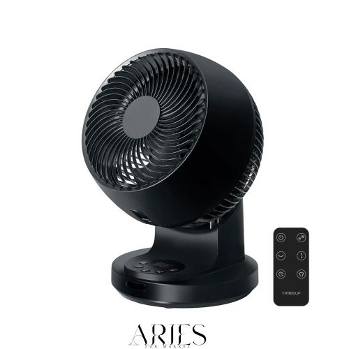 スリーアップ 18畳 上下左右 自動首振り リモコン付 お手入れガード分解 DCモーター ターボ サーキュレーター ブラック CF-AZ0659BK