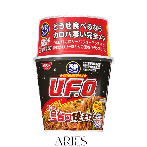 完全メシ 日清焼きそば UFO 完全メシ 日清焼そばU.F.O. 濃い濃いラー油マヨ付き醤油まぜそば