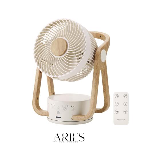 スリーアップ 22畳 WOOD STYLE 節電センサー付 アロマ対応 AC サーキュレーター アイボリー CF-AZ0615IV