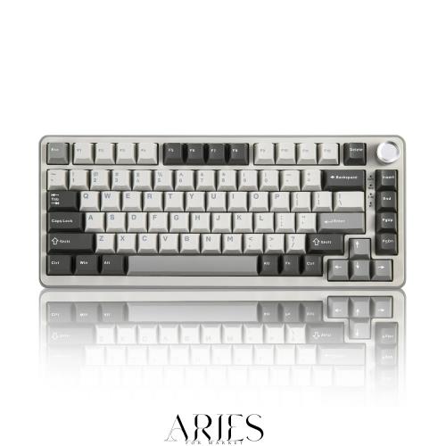 YUNZII B75 PRO 75% ガスケットゲーミングキーボード 無線メカニカルキーボード BT/2.4G/有線 ワイヤレス ホットスワップ 搭載 RGB ノブ