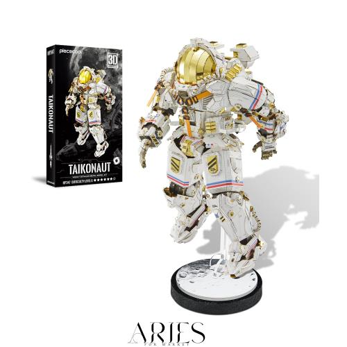 Piececool(ピースクール) 立体パズル 宇宙飛行士 メタルパズル メタリックナノパズル 3Dパズル 金属製 組み立て必要 接着剤不要 難易度6