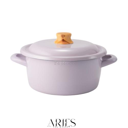 富士ホーロー コットンプラス キャセロール 20cm パープル