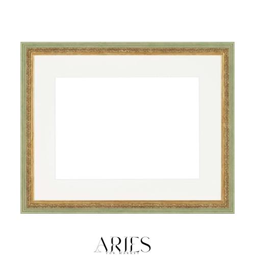 大額 額縁 水彩額 マット付 8237 水彩F4 ハーブ