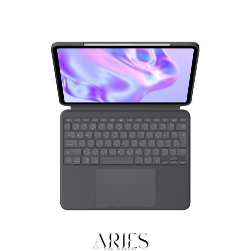 ロジクール Combo Touch iPad Pro 13インチ M4 iK1276GRA キーボード付き ケース 軽量 日本語配列 キーボード スマートコネクタ グラファ